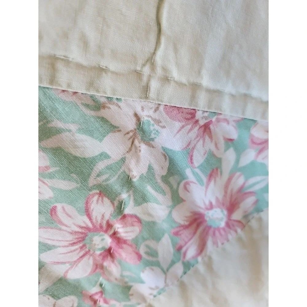 Vintage handmade 65x82 inch Vintage Quilt 